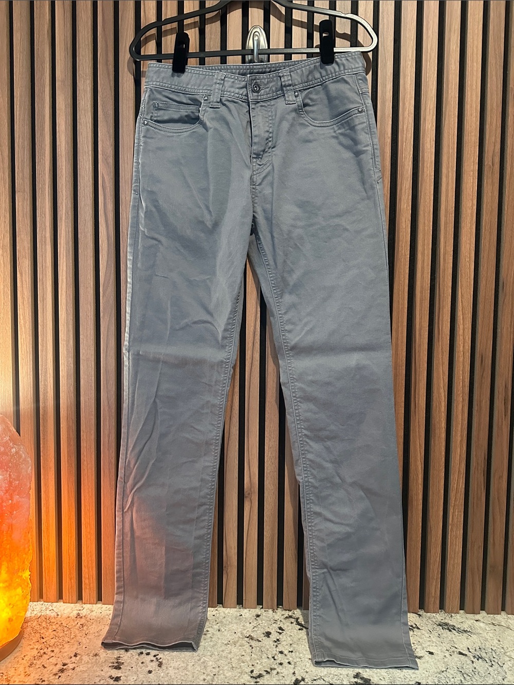 Prana Men's Straight Jeans in Light Gray